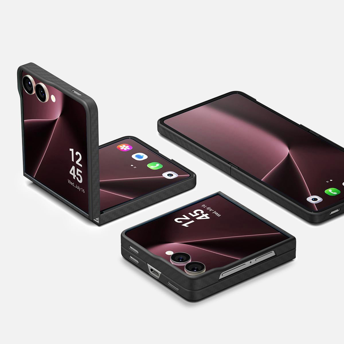 Etui Spigen Air Skin Aramid do Galaxy Z Flip6, czarne